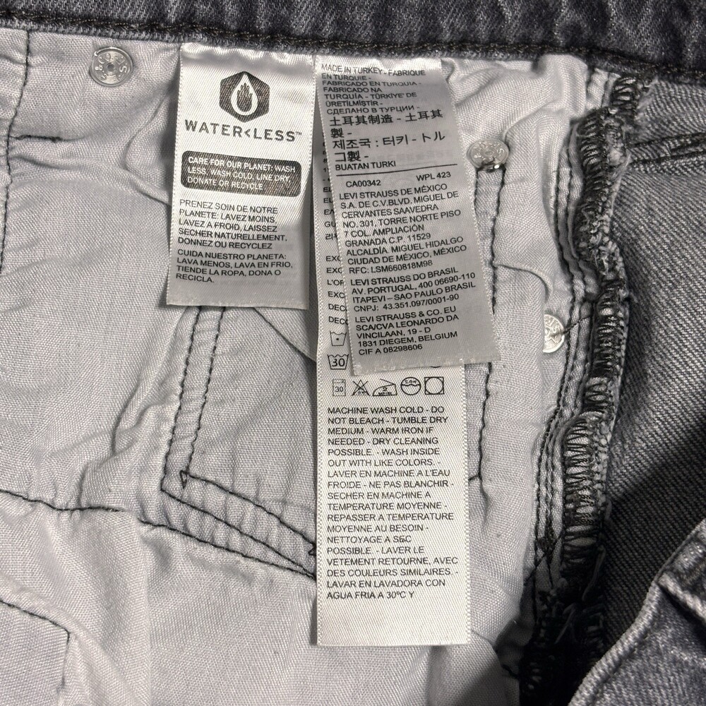 Levi’s Premium 501 Cut Off Shorts Gray Black Button Fly Women’s 29 - Picture 5 of 14